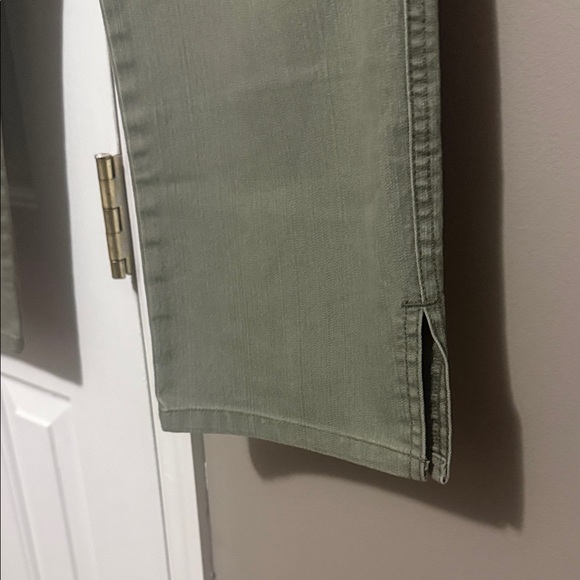 Gloria Vanderbilt Y2K Lace-Up Crop Capri Jeans 10P – Green - Picture 4 of 8